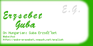 erzsebet guba business card